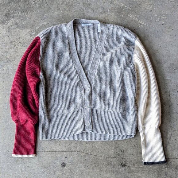 BLDWN Sparrow Cardigan in Grey Multi Wool Cashmere medium - Picture 2 of 9